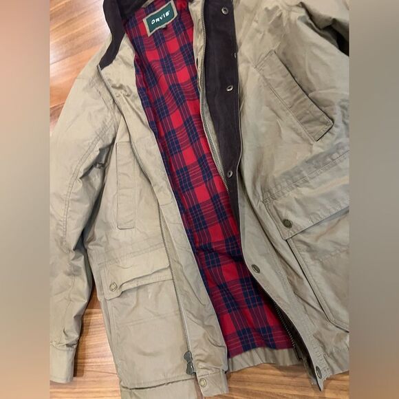 Orvis Men's Field Jacket in Tan with Brown Corduroy Trim size XL - Picture 4 of 13